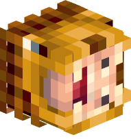 Lion with Head in Mouth