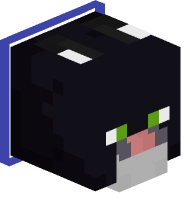 Collared Tuxedo Cat (blue)