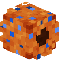 Halloween Wreath (Orange, Blue Ornaments)