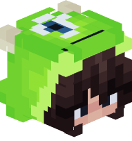 Girl with Mike Wazowski Costume