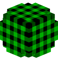 Plaid Orb (dark green)