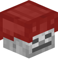 Skeleton with Leather Helmet (red)