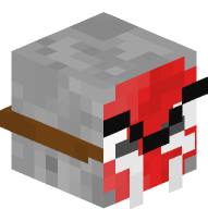 Skeleton with Demon Mask