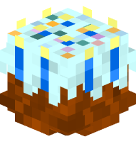 Birthday Cake (blue candles)