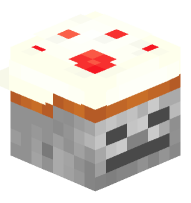 Skeleton with Cake Hat