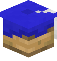 Graduation Cap (blue, white)