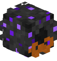 Halloween Wreath (Black, Orange Bow, Purple Ornaments)