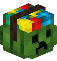 Trick or Treat Basket (Green, Creeper Face)