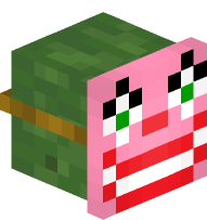 Zombie with Mr. Blobby Mask