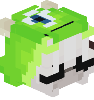 Girl in Mike Wazowski Costume