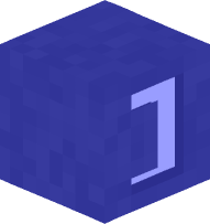 Blue Square Bracket (closed)