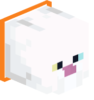 Collared White Cat (orange)