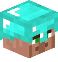 Villager with Diamond Helmet
