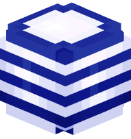 Striped Dark Blue Ornament