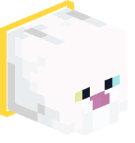 Collared White Cat (yellow)